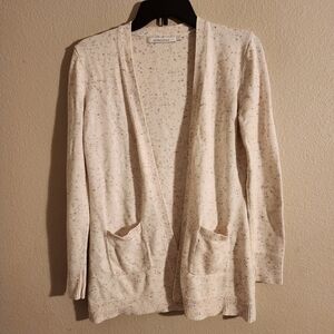 Stitches & Stripes Donegal Speckled Cardigan Women's Open Front Pockets S